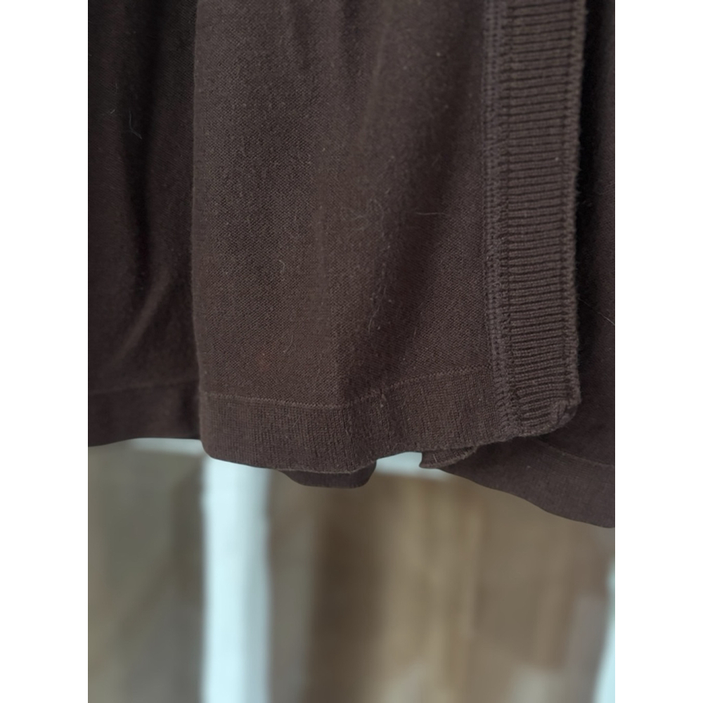 Sonoma Women's Small Brown Tight Knit Short Sleeved Half Button Y2K Cardigan - Picture 5 of 10
